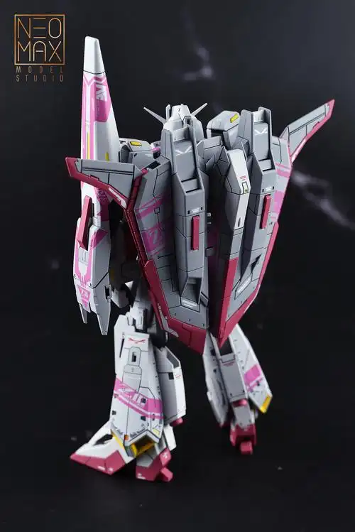 粉紫幽灵!高达模型作品【rg zⅢ zeta高达3号机】