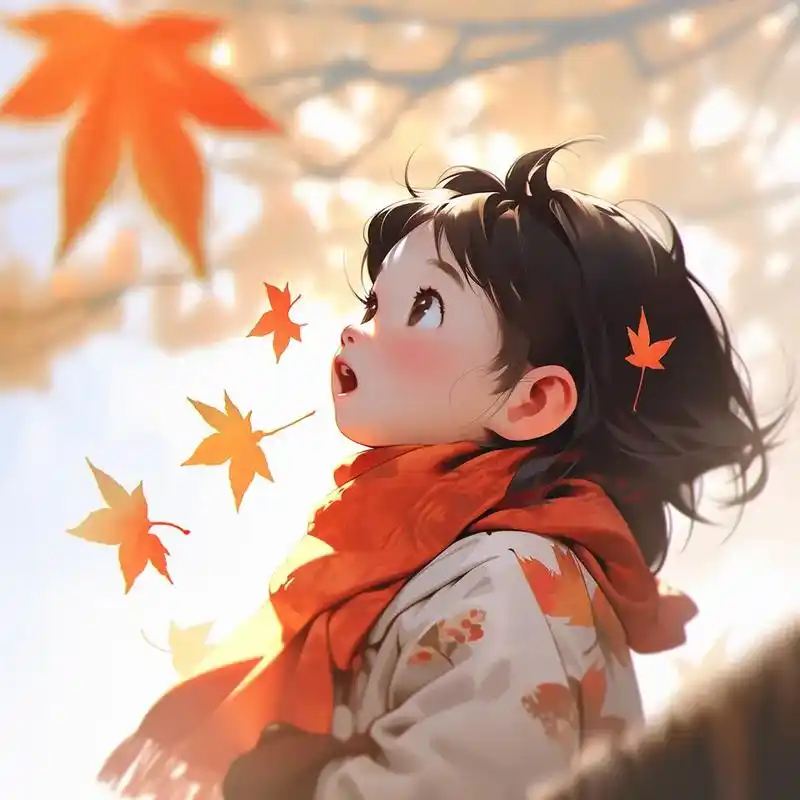 可爱头像,秋天的思念.#图文伙伴计划 #优质头像 #治愈系头 - 抖音