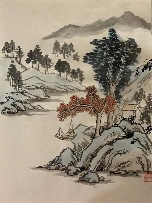 学国画写意山水