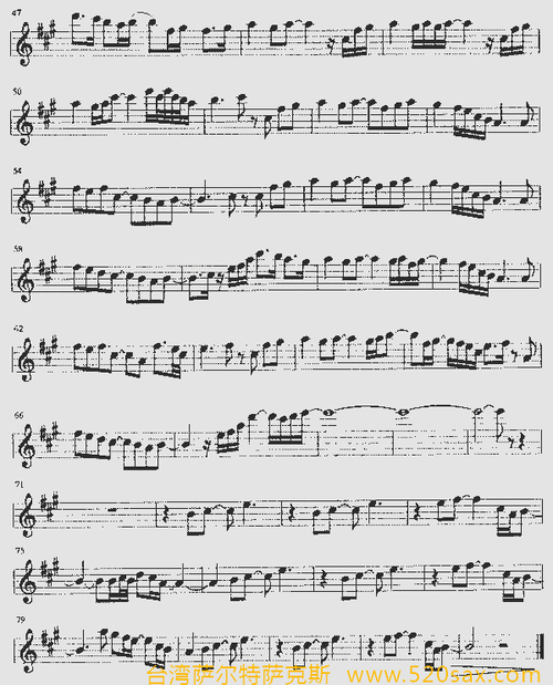 求中音萨克斯《回家》完整版五线谱,简谱高音萨克斯简谱:回家 (萨克司