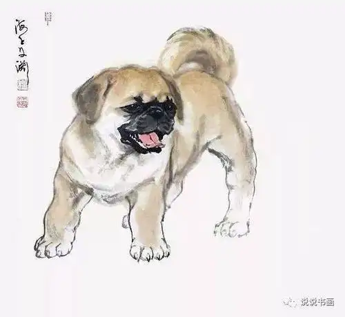 水墨淋漓,写意狗年兴旺吉祥!国画名家教你画萌宠狗狗