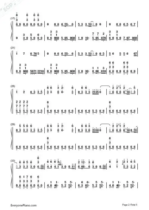 极乐净土garnidelia双手简谱预览2