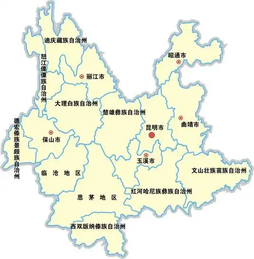 云南省地图