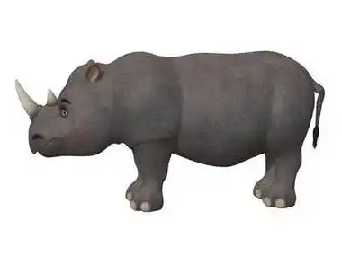 犀牛简笔画 犀牛简笔画 可爱