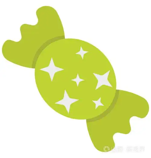 糖果太妃糖矢量图标,可以很容易地修改或编辑