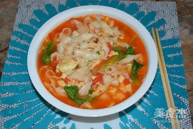 西红柿鸡蛋刀削面的做法