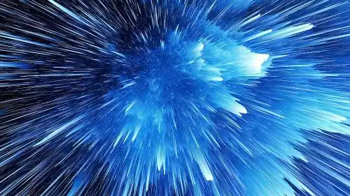 蓝色深邃宇宙大爆炸背景图