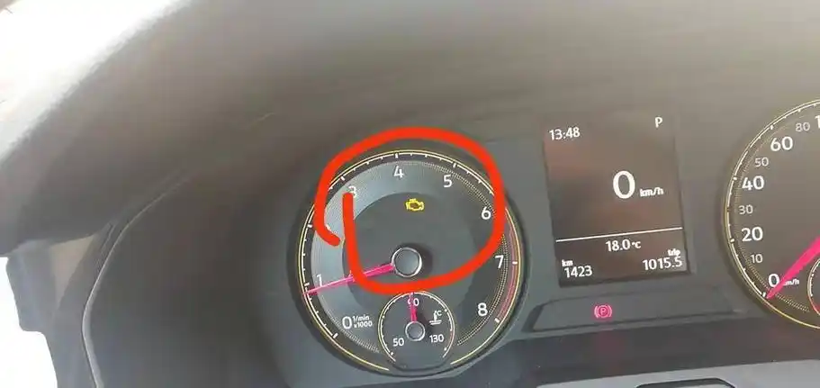 大众朗逸汽车故障灯标志图解(大众朗逸汽车仪表盘故障灯)插图