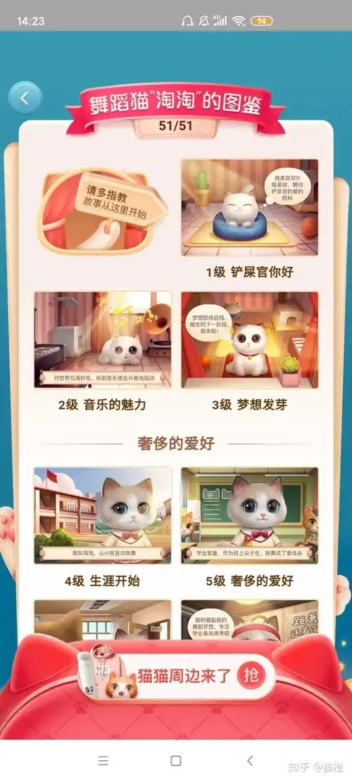 求三只星秀猫等级图鉴