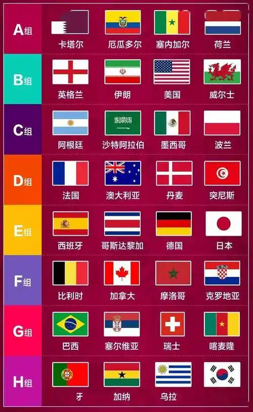 2022年卡塔尔世界杯32强国家分布图_塞尔维亚_决赛_丹麦