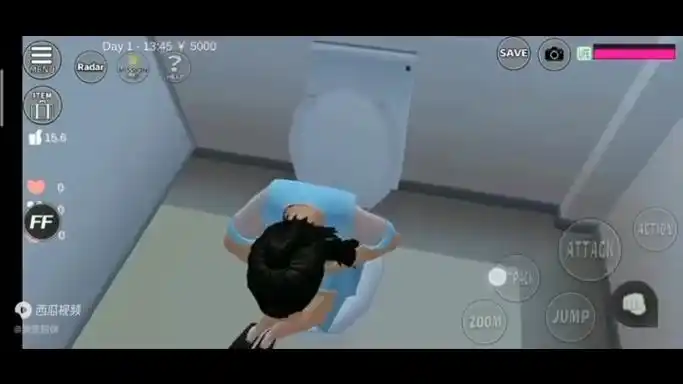 女生去厕所拉肚子的时候变成神仙飞起来了