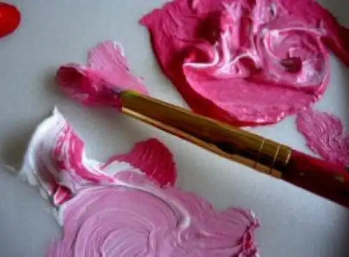 如何用颜料调出粉色?