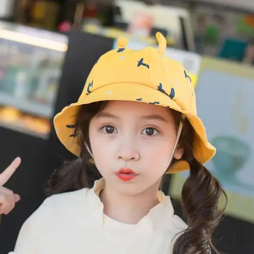 春款女宝宝渔夫帽公主太阳帽1-3岁儿童帽子韩版可爱婴儿帽夏盆帽