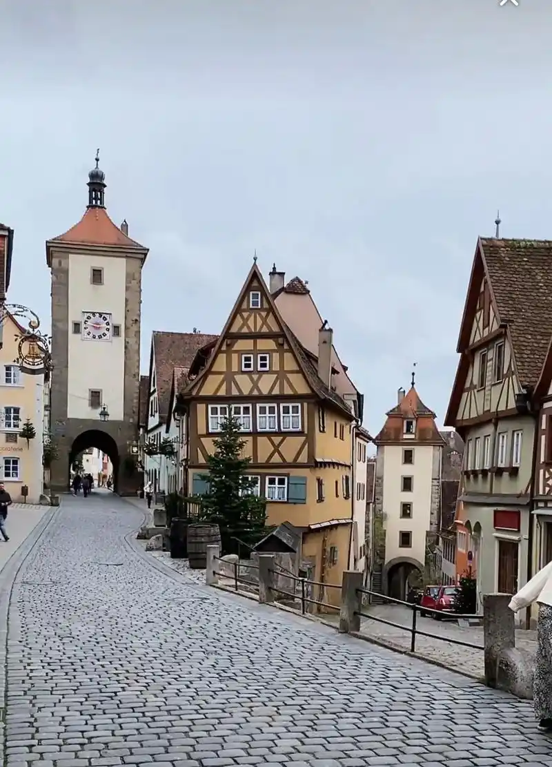 德国南罗滕堡, 中世纪古街道. 于陶伯河上游, 童话浪漫情调 - 抖音