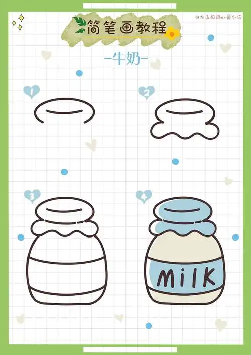 牛奶procreate教程简笔画教程
