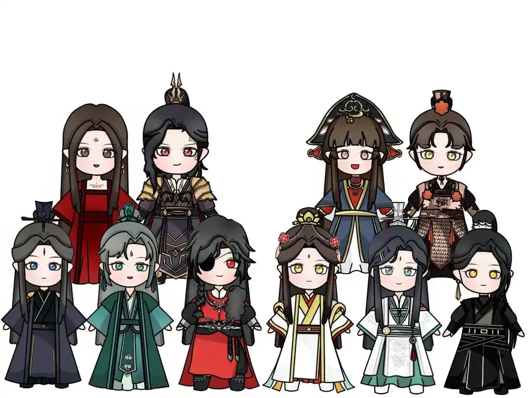 天官赐福.天官画完了,目前只出10个人物,如果还有喜欢的人物 - 抖音