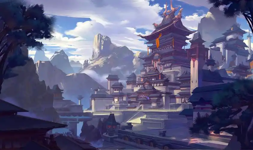 场景|插画|游戏原画|画画的小白龙 - 原创作品 - 站酷 (zcool)