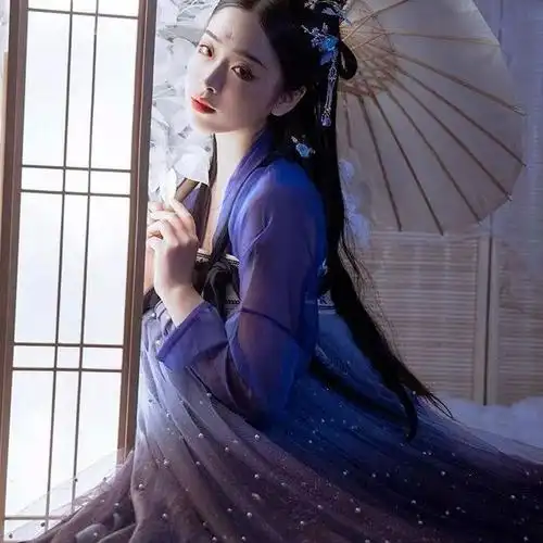 星空十二破汉服—星空鹿汉服女齐胸襦裙夏季日常仙气飘逸6米摆仙