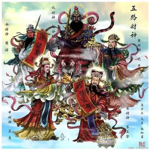 道教五路财神咒: 天清清,地灵灵,奉请五方五路众财神,招财童 - 抖音