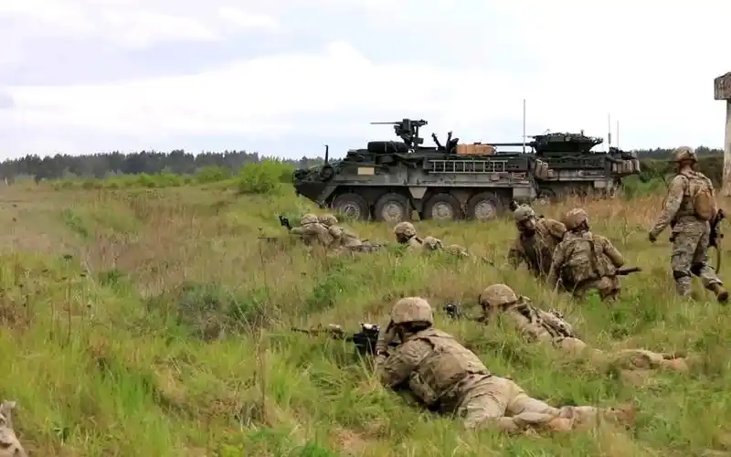 驻波兰美国军队联合北约军队在波军演,备战俄乌战争,威慑俄罗斯