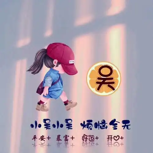 我姓吴 用哪个做头像比较好看啊