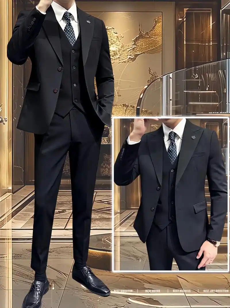 帅哥们~新品西服套装真的太惊艳了!戗驳领结婚西装套装