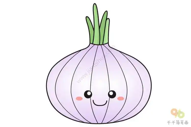 儿童画蔬菜简笔画洋葱