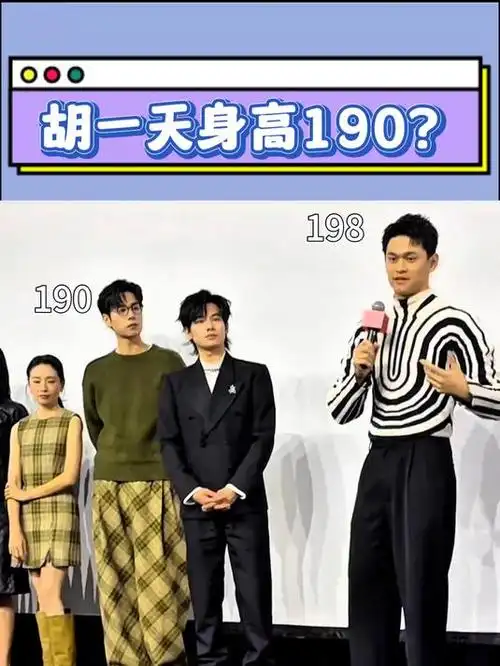 胡一天身高190?