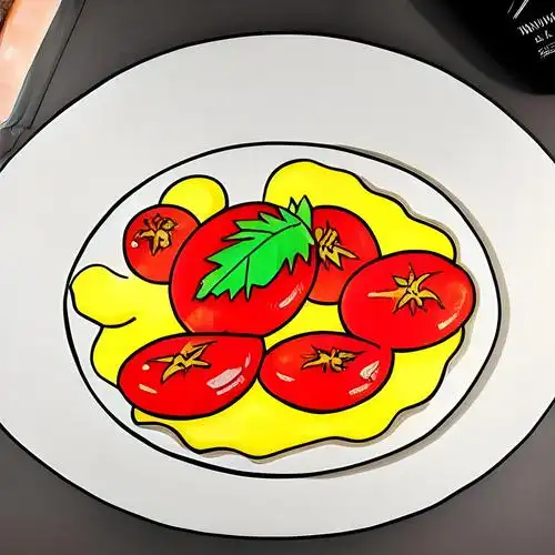 番茄炒蛋简笔画