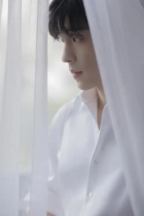 光影大片##邓伦白色衬衫治愈写真#工作室今日分享@邓伦白衬衫清爽写真