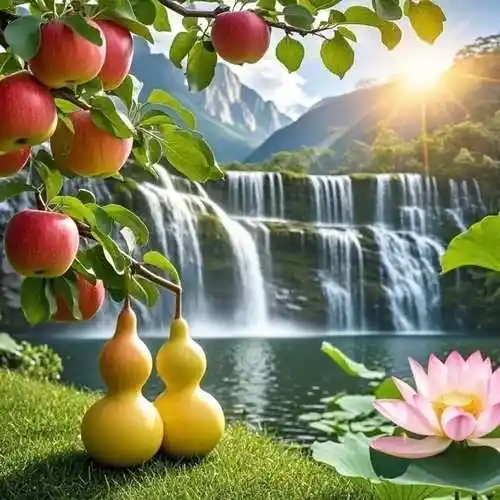 微信头像|葫芦,苹果,荷花,福禄吉祥,平平安安,荷包满满,背有靠山,流水