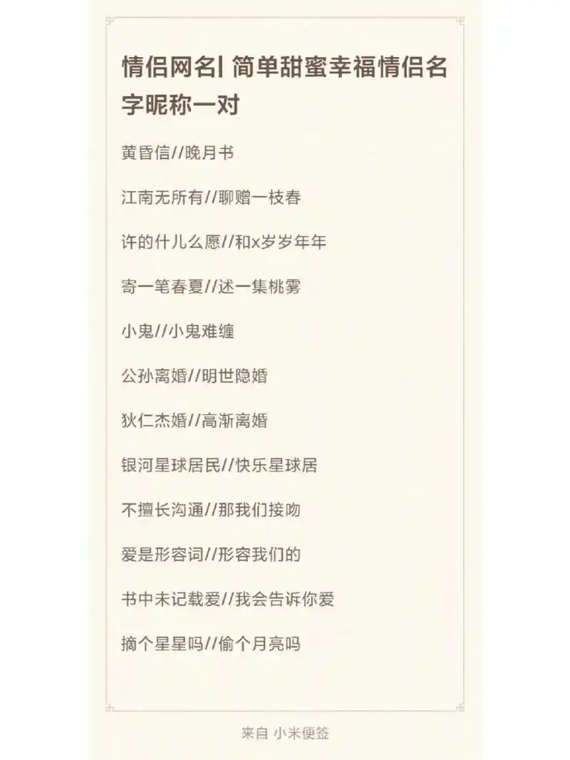 情侣网名id大全 王者荣耀游戏id 超甜有诗意 #情侣网名# #情侣# #网名