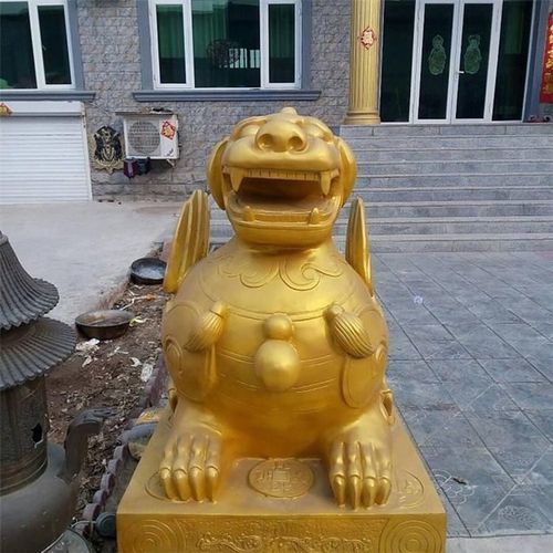 铜貔貅摆件 纯铜金钱貔貅 大号财源滚滚貔貅铜雕塑 辟邪神兽