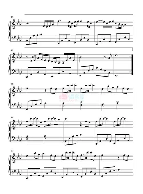 温奕心一路生花钢琴谱