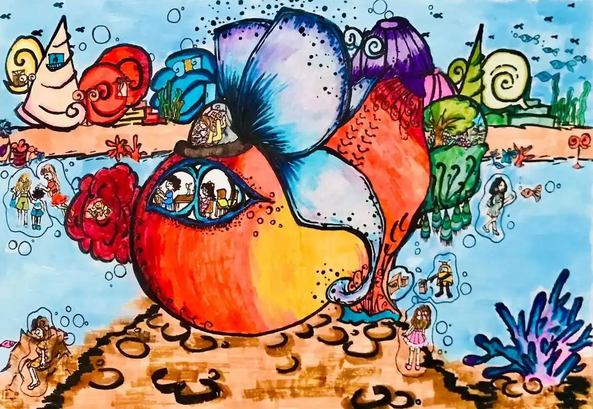 保护海洋生态主题绘画 获奖作品欣赏