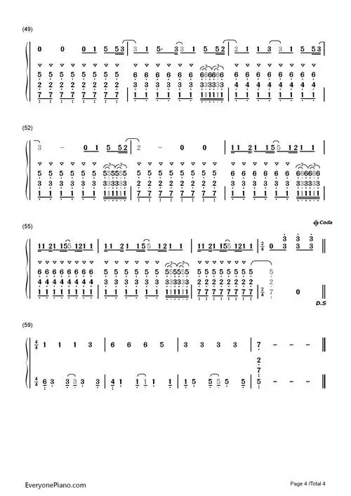 faded-alan walker双手简谱预览4-钢琴谱文件(五线谱,双手简谱,数字谱