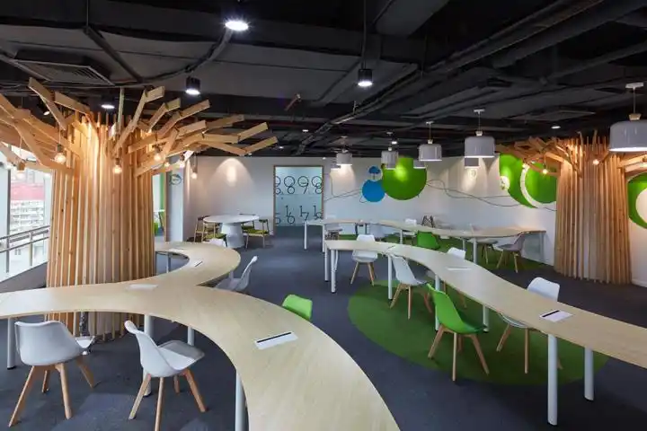 绿色环保办公室装修设计效果图