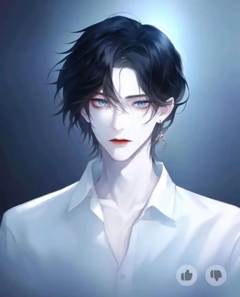 glow  黑发蓝瞳的帅哥 刷个头像刷了好久,真的是.