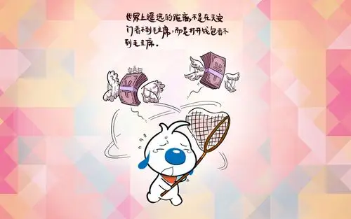 简约可爱的小狗狗背景,高清图片,电脑桌面-壁纸族