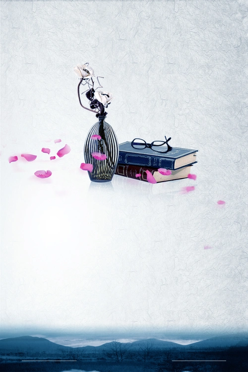 古典简约读书文化宣传海报模板背景素材