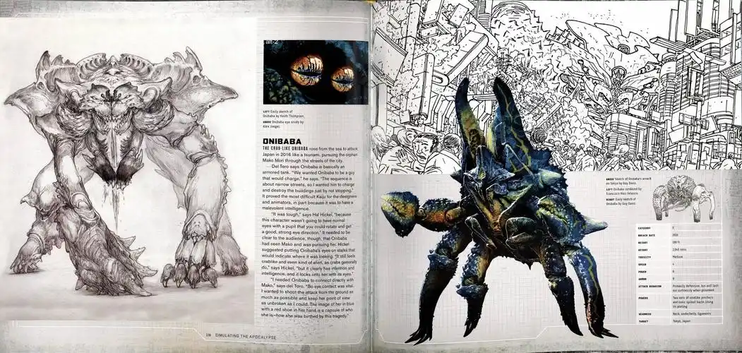 环太平洋 电影设定集 pacific rim man machines and monsters