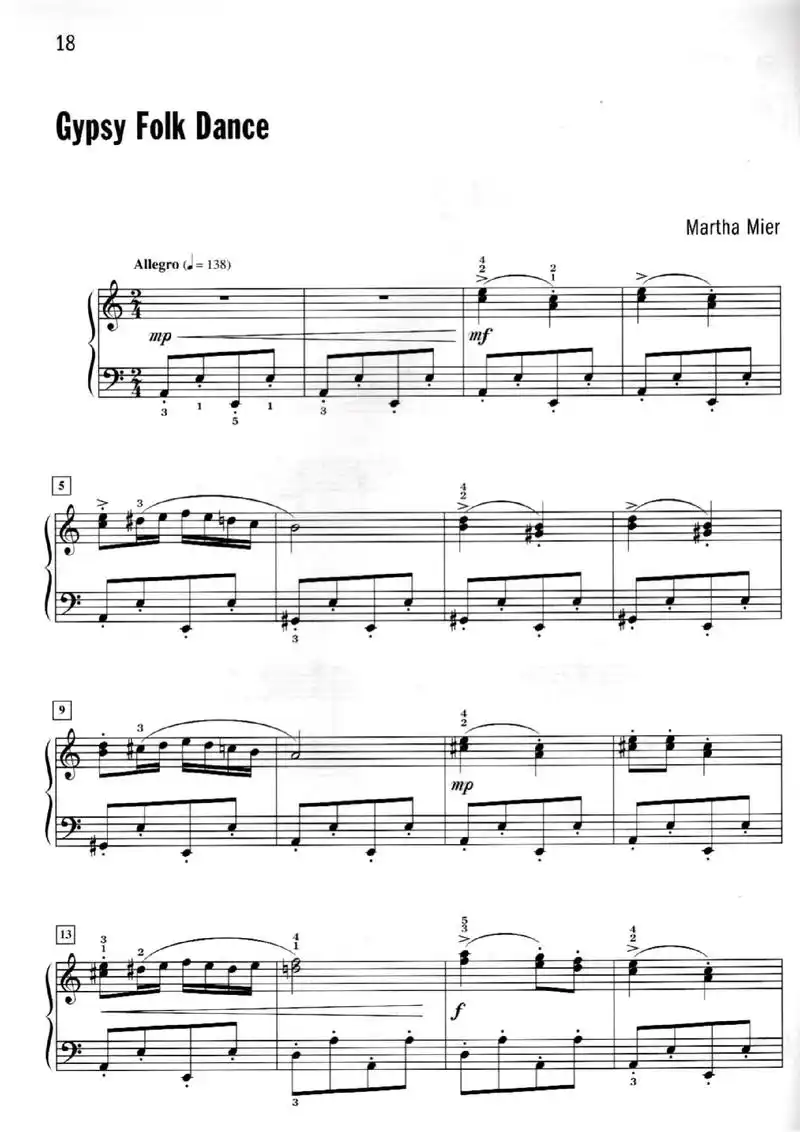 【谱】吉普赛舞蹈#钢琴谱  - 抖音