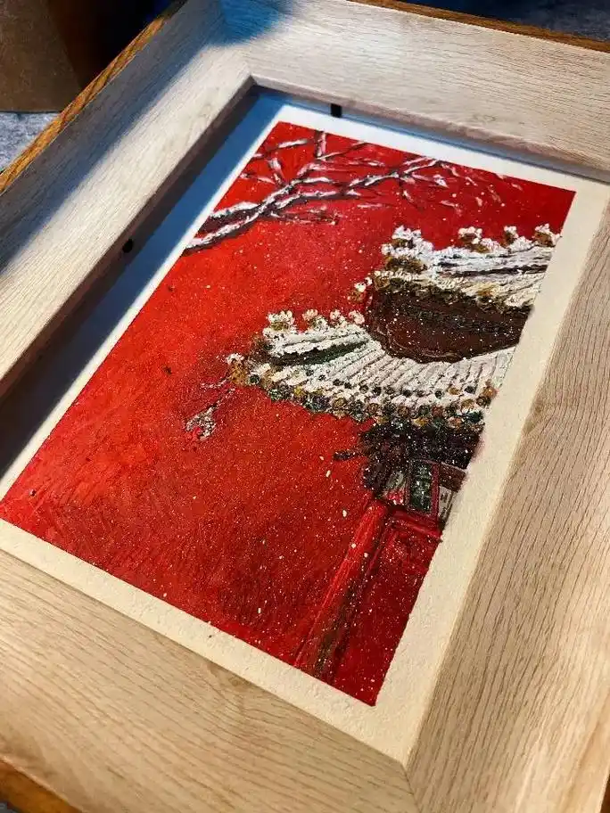 北京一下雪就成了北平,故宫一场雪 就成了 紫禁城#手绘 #画 - 抖音