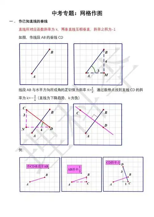 数学中考专项:网格作图