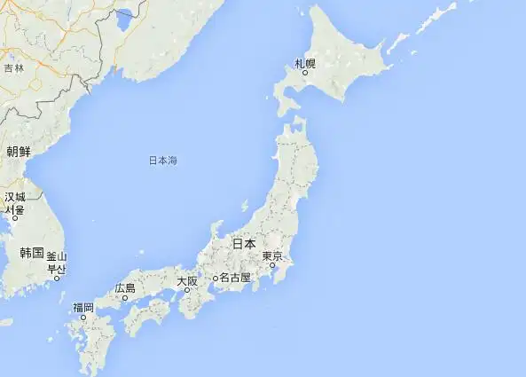 日本地图日本首都地图日本热门城市地图