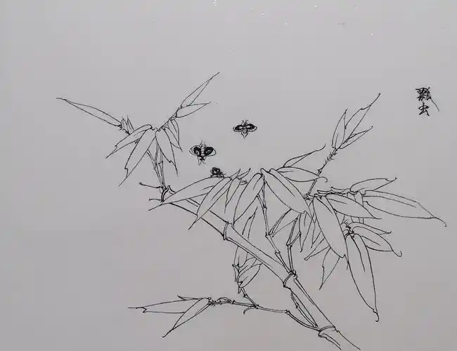 工笔草虫白描临习稿上