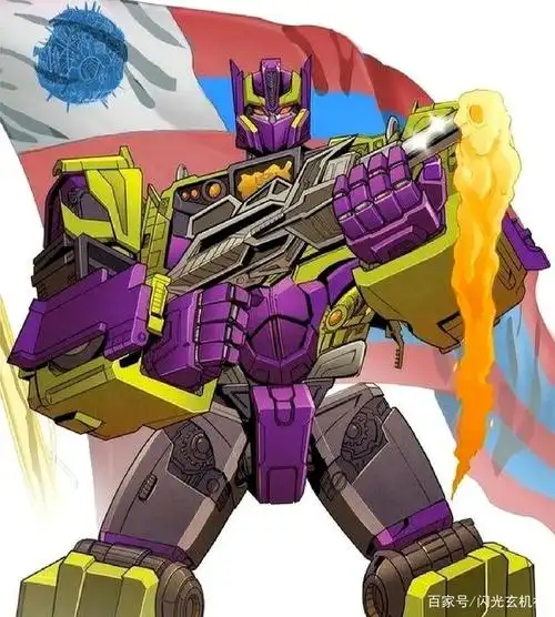 变形金刚动漫人物:重涂再造陨落的暗黑天灾-荼天毒 toxitron