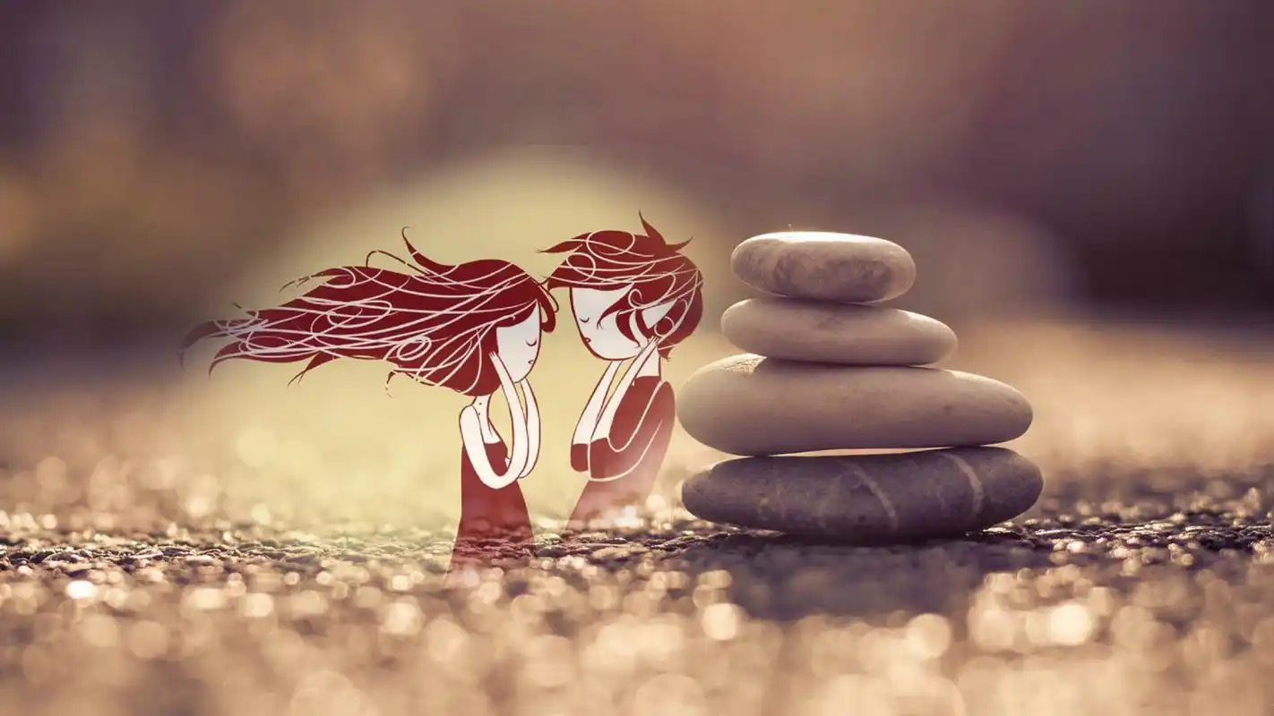 情侣可爱恋人卡通动漫电脑桌面壁纸