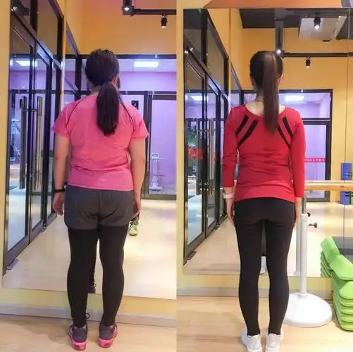 减重前后背影对比△减重前后侧面对比从这次减肥过程中,我喜欢上了