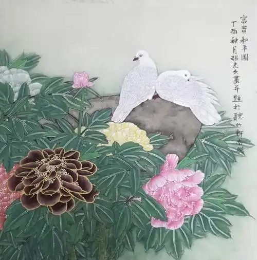 艺术长廊画家张志久工笔画作品赏析河北